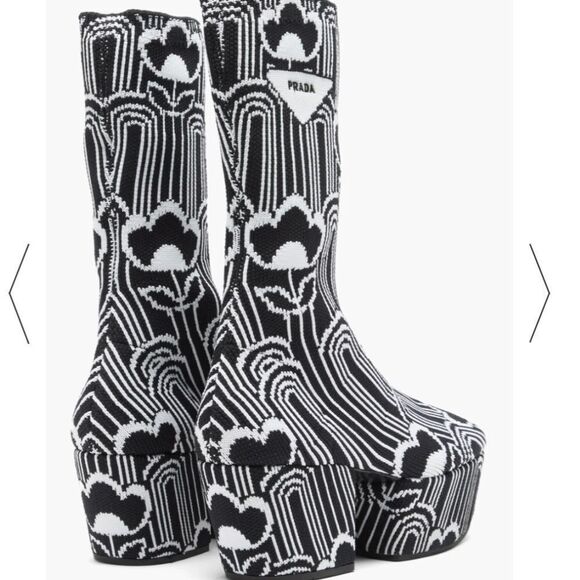 Prada Jacquard Deco Boots - Picture 5 of 11